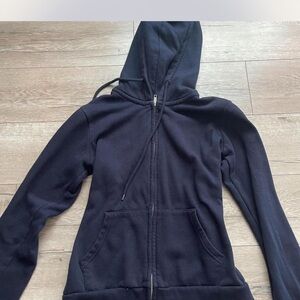 Women's dark blue zip up